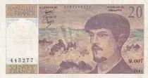 Francia 20 Francs - Debussy - 1981 - Serial M.007