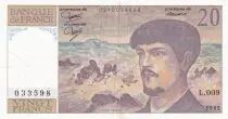 Francia 20 Francs - Debussy - 1982 - Serial L.009