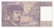 Francia 20 Francs - Debussy - 1983 - Serial H.022