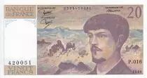 Francia 20 Francs - Debussy - 1986 - Serial P.016 - P.151