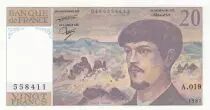 Francia 20 Francs - Debussy - 1987 - Serial A.019