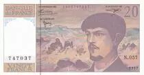 Francia 20 Francs - Debussy - 1987 - Serial X.019