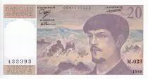 Francia 20 Francs - Debussy - 1988 - Serial M.023 - P.151
