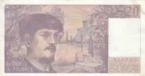 Francia 20 Francs - Debussy - 1988 - Serial M.023