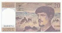 Francia 20 Francs - Debussy - 1988 - Serial Z.023