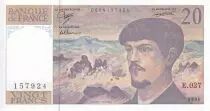 Francia 20 Francs - Debussy - 1989 - Serial N.025 - P.151