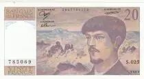Francia 20 Francs - Debussy - 1989 - Serial S.025