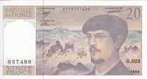 Francia 20 Francs - Debussy - 1990 - Serial O.029 - P.151
