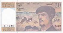 Francia 20 Francs - Debussy - 1990 - Serial R.028 - P.151
