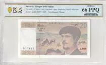 Francia 20 Francs - Debussy - 1992 - Serial  Z.036 - PCGS 66 PPQ