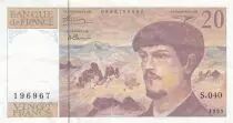 Francia 20 Francs - Debussy - 1993 - Serial S.040
