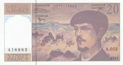 Francia 20 Francs - Debussy - 1997 - Serial A.052