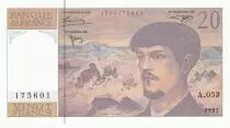 Francia 20 Francs - Debussy - 1997 - Serial A.053