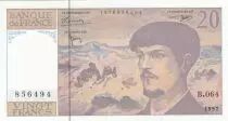 Francia 20 Francs - Debussy - 1997 - Serial B.064