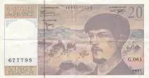 Francia 20 francs - Debussy - 1997 - Serial G.061