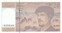 Francia 20 Francs - Debussy - 1997 - Serial H.064