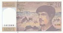 Francia 20 Francs - Debussy - 1997 - Serial S.058