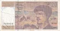 Francia 20 Francs - Debussy - 1997 - Serial W.054