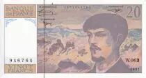 Francia 20 Francs - Debussy - 1997 - Serial W.063 - P.151