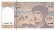 Francia 20 Francs - Debussy - 1997 - Serial W.063