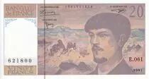 Francia 20 Francs - Debussy - Serial E.061 - 1997 - UNC - P.151