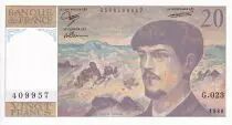 Francia 20 Francs - Debussy - Serial G.023 - 1988 - UNC - P.151