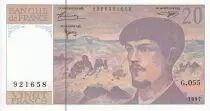 Francia 20 Francs - Debussy - Serial G.055 - 1997 - UNC - P.151