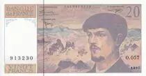 Francia 20 Francs - Debussy - Serial O.057 - 1997 - UNC - P.151