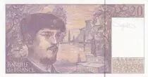 Francia 20 Francs - Debussy - Sign Vigier - 1993 - Serial A.042 - P.151