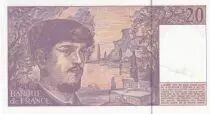 Francia 20 Francs - Debussy - Sign Vigier - 1993 - Serial M.042 - P.151