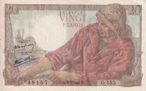 Francia 20 Francs - Fisher - 09-01-1947 - Serial O.153 - P.100
