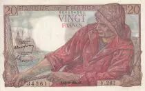 Francia 20 Francs - Fisher - 09-02-1950  - Serial V.242 - P.100