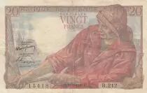 Francia 20 Francs - Fisher - 10-03-1949 - Serial R.212 - P.100