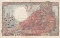 Francia 20 Francs - Fisher - 14-10-1948 - Serial G.184- P.100