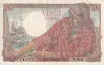 Francia 20 Francs - Fisher - 14-10-1948 - Serial P.186 - P.100