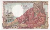 Francia 20 Francs - Fisher - 15-04-1943 - Serial  Z.78 - P.100