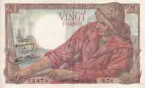 Francia 20 Francs - Fisher - 15-04-1943 - Serial N.78 - XF - F.13.06