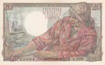 Francia 20 Francs - Fisher - 19-05-1949 - Serial L.228 - P.100