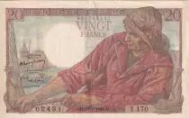 Francia 20 Francs - Fisher - 29-01-1948 - Serial T.170 - P.100
