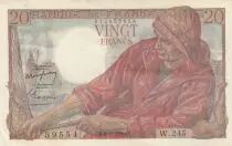 Francia 20 Francs - Fisherman - 09-02-1950  - Serial W.245