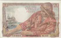 Francia 20 Francs - Fisherman - 10-02-1944- Serial R.117