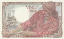 Francia 20 Francs - fisherman - 10-03-1949 - Serial L.198