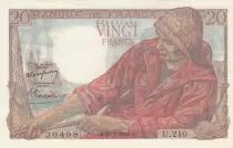 Francia 20 Francs - fisherman - 10-03-1949 - Serial U.210