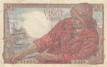 Francia 20 Francs - Fisherman - 10-03-1949 - Series Z.211