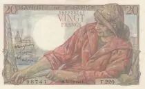 Francia 20 Francs - fisherman - 19-05-1949 - Serial T.220