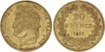 Francia 20 Francs - Louis Philippe Ier - T�te laur�e - 1835 B Rouen
