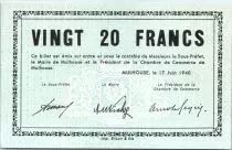 Francia 20 Francs , Mulhouse Chambre de Commerce, S&eacute;rie C - 1940