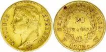 Francia 20 Francs - Napol�on I - T�te laur�e - 1813 - W Lille - Or