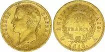 Francia 20 Francs - Napol�on I - T�te laur�e - Grand Coq - 1810 - A Paris - Or