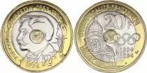 Francia 20 Francs - Pierre de Coubertin - 1994 - ESSAI